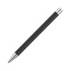 Ручка шариковая без клипа, покрытие soft touch, черная