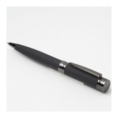 Ручка шариковая  CERRUTI 1881, металл/soft touch,  цвет черный