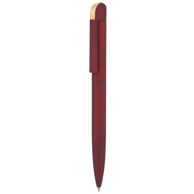 Ручка шариковая "Jupiter", покрытие soft touch, цвет бордовый с золотом