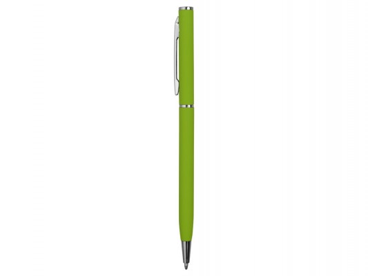 Ручка шариковая, металл, софт-тач, зеленое-яблоко