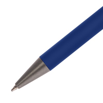 Ручка шариковая Pike, софт-тач, синяя