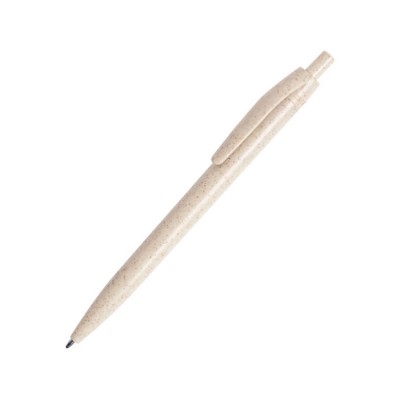 Ручка шариковая, пластик с пшеничным волокном,  бежевая