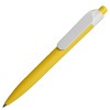 Ручка шариковая soft touch пластик, желтая