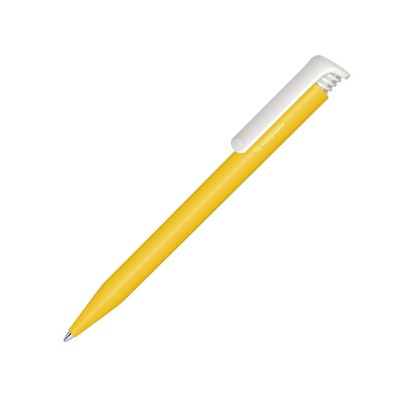 Ручка шариковая Super-Hit Bio matt желтый 123/белый