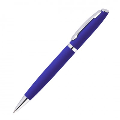 Ручка шариковая VISTA soft-touch, металл, синяя