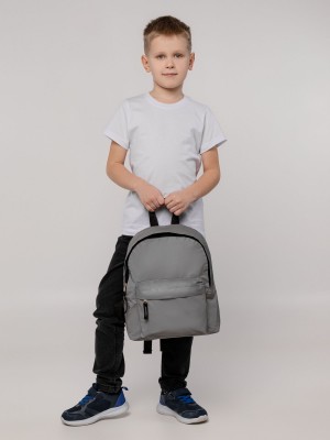 Рюкзак детский 25х30см из светоотражающей ткани, серый