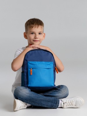 Рюкзак детский 25x30см, синий с голубым