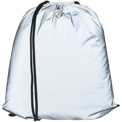 Рюкзак-мешок 34x41см из светоотражающей ткани, серый