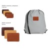 Рюкзак-мешок 34x41см из светоотражающей ткани, серый