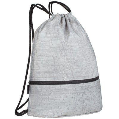 Рюкзак-мешок с карманом 40x46см, серый