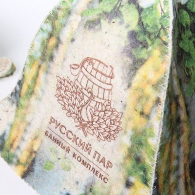 Шапка для бани с полной запечаткой