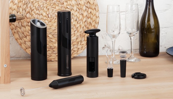 Штопор электрический с батареей 500mAh, черный