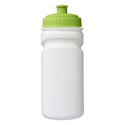 Спортивная бутылка, 500 мл, полиэтилен высокой плотности, белый/зеленый