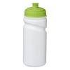 Спортивная бутылка, 500 мл, полиэтилен высокой плотности, белый/зеленый