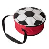 Сумка "Футбольный мяч", диаметр 35см., полиэстер, красная