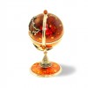 Сувенир "Глобус" из янтаря 15,5см