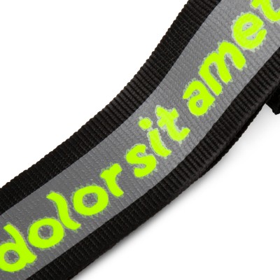 Светоотражающий брелок, серый с черным