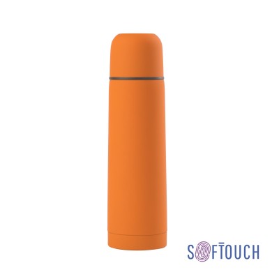 Термос 500мл нержавеющая сталь/soft touch, оранжевый