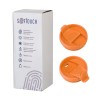 Термостакан 400мл soft touch, оранжевый