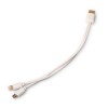 USB-кабель 2-в-1 Micro USB и Lightning, белый