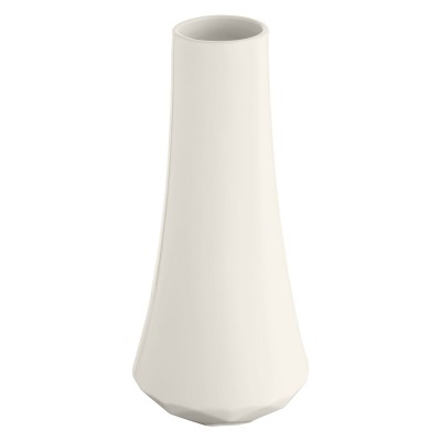 Ваза, высота 16 см, диаметр 3,5 см, фарфор, белая