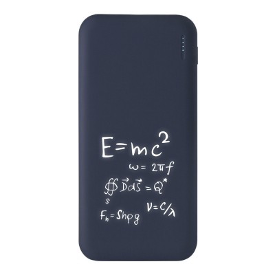 Внешний аккумулятор с подсветкой, Luce, 10000 mAh, синий