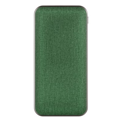 Внешний аккумулятор, Tweed PB, 10000 mah, зеленый, подарочная упаковка с блистером
