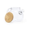 Заварочный чайник 1000мл бамбук/боросиликатное стекло