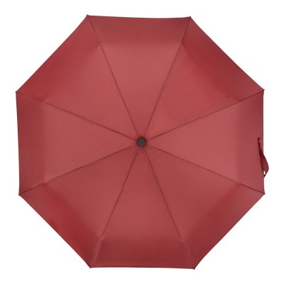 Зонт с деревянной ручкой d99,5 х (35,5)57,5 см, эпонж, фибергласс, сталь, дерево, бордовый