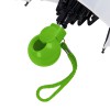 Зонт складной, D=95см, механический, нейлон, пластик, белый купол, цвет ручки зеленое яблоко