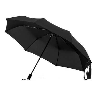 Зонт-сумка складной, купол 98 см, эпонж, черный