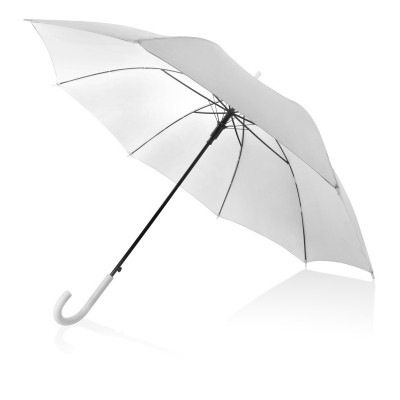 Зонт-трость d100 х 84,5 см, полиэстер, металл, пластик, белый