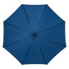 Зонт-трость с проявляющимся рисунком в клетку, темно-синий