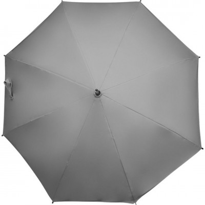 Зонт-трость антишторм светоотражающий 115см серебристый