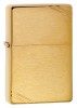 Зажигалка ZIPPO с покрытием Brushed Brass, латунь/сталь, золотистая, матовая, 36x12x56мм
