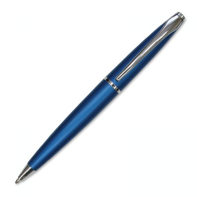 Ручка шариковая с поворотным механизмом  синий