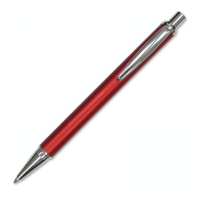 Ручка шариковая металлическая красная