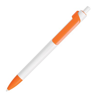 Ручка шариковая FORTE белый/оранжевый