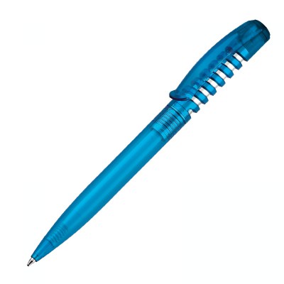 Ручка шариковая NEW SPRING CLEAR голубой Hex. Cyan