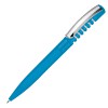 Ручка шариковая New Spring Clear clip metal голубой Hex.Cyan