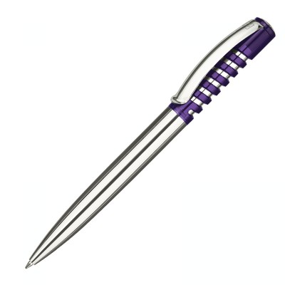 Ручка шариковая NEW SPRING CHROME CLEAR Фиолетовый 267