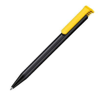 Ручка шариковая Super-Hit Recycled черный, желтый 7408