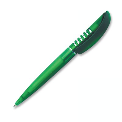 Ручка шариковая СПИРАЛЬ ФРОСТ зеленый