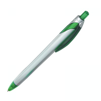 Ручка шариковая БРИЗ СИЛЬВЕР зеленый (347С)