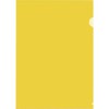 Папка-уголок А4, жесткий пластик 180мкм, желтый