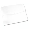 Папка-конверт на кнопке А4, белый, 400мкм