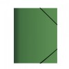 Папка на резинке А4 на 120 листов, зеленая, 400 мкм