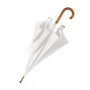 Зонт-трость 103см с деревянной ручкой, белый
