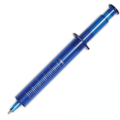 Ручка шариковая ШПРИЦ синий