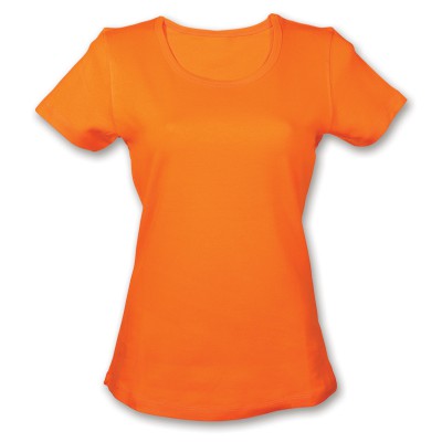 Футболка женская, 165г/м2, оранжевая